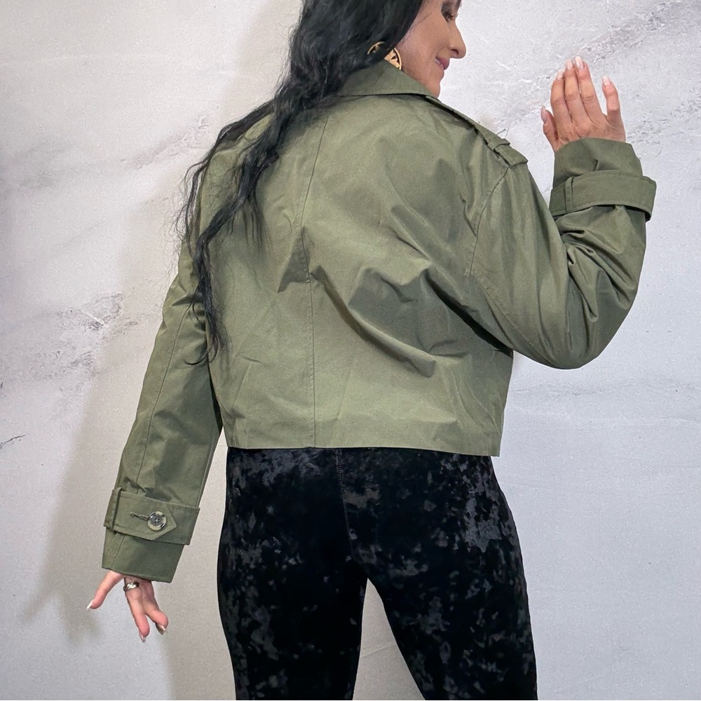 Abercrombie & Fitch Olive Utility Jacket - Picture 3 of 6